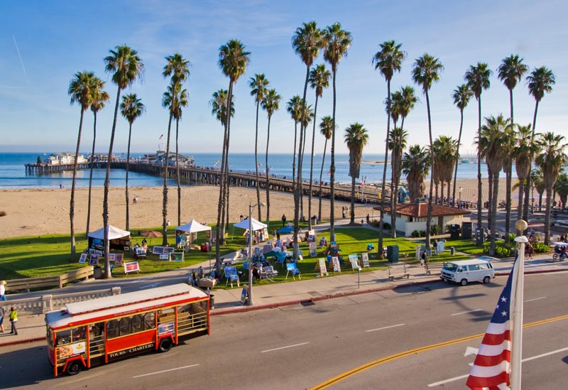 Downtown Santa Barbara near Stearn's Wharf on lower State Street. Visit Santa Barbara.