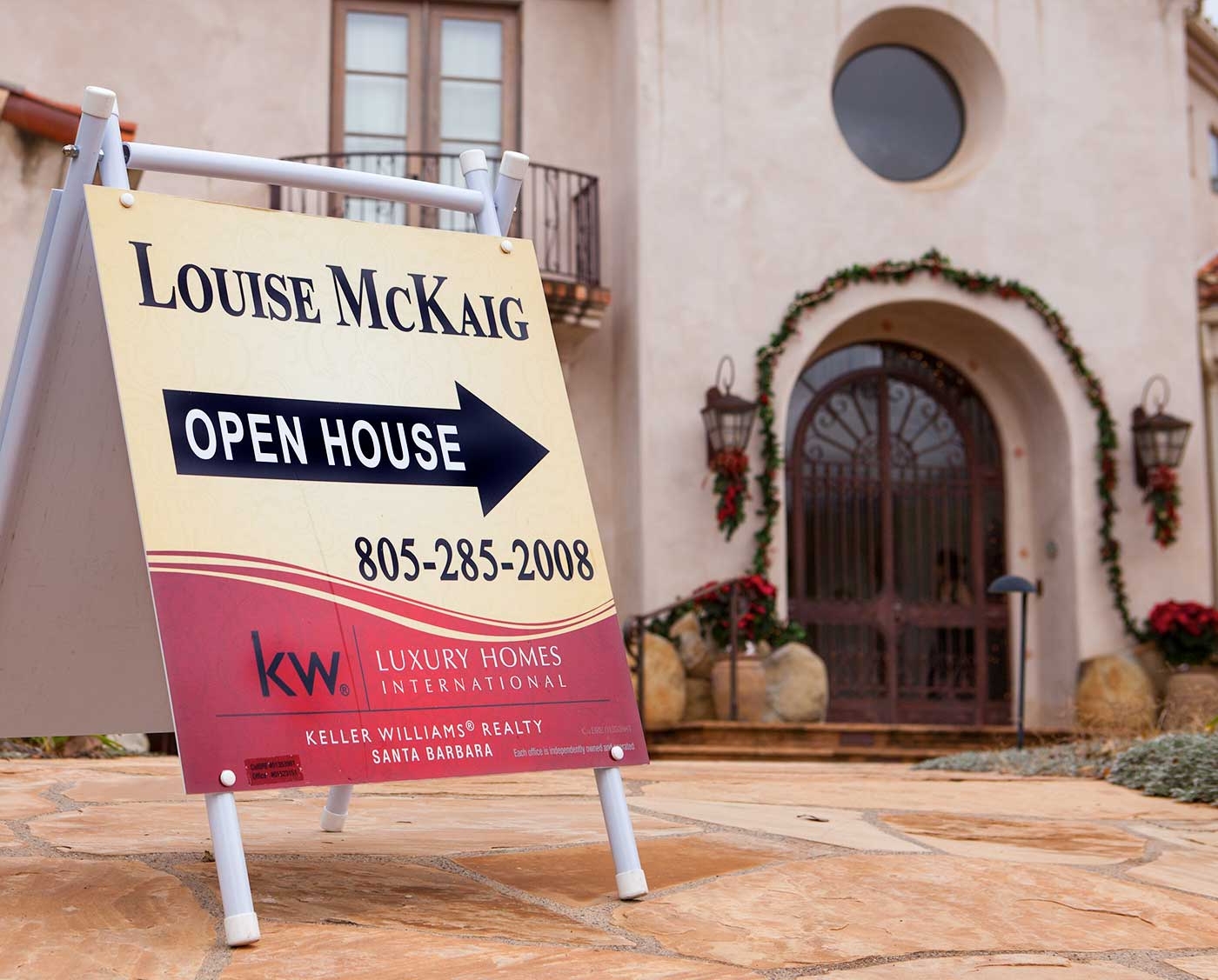 Real Estate Agent Open House Sign Santa Barbara open house sign santa barbara